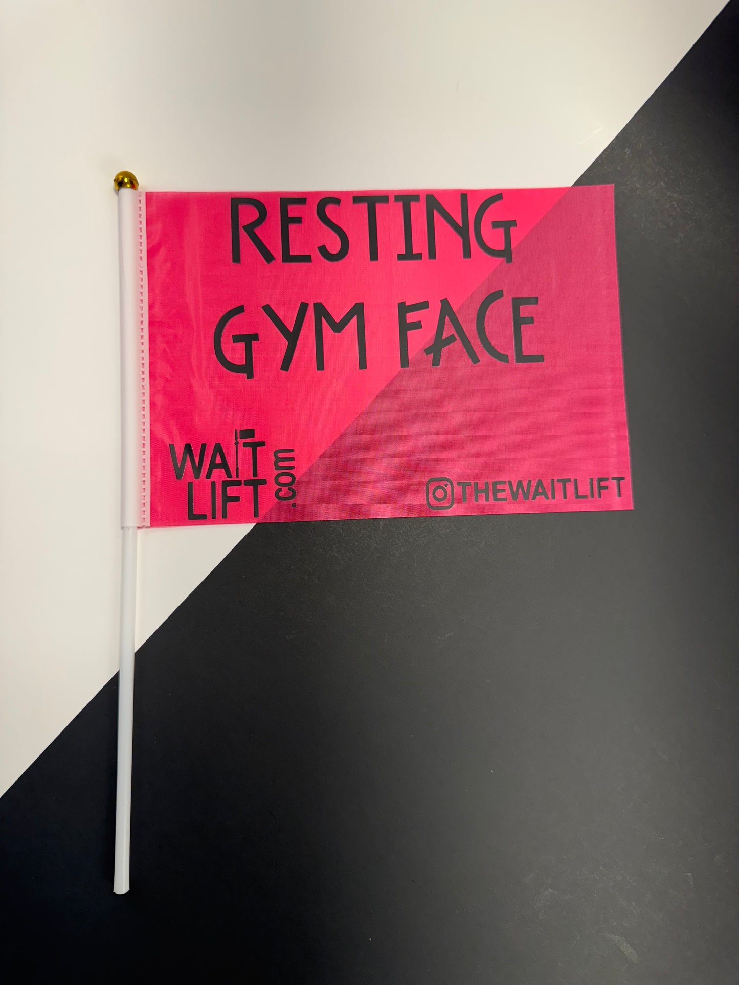 WaitLift "Resting Gym Face" Flag