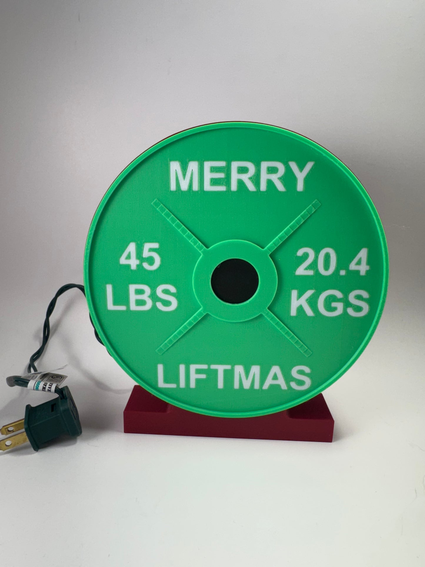 "Merry Liftmas" Holiday Weight Plate Lightbox