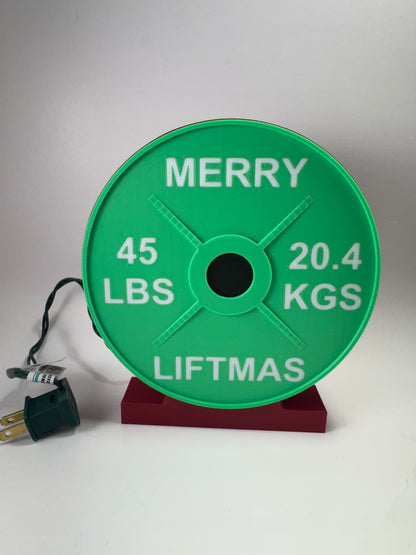 "Merry Liftmas" Holiday Weight Plate Lightbox