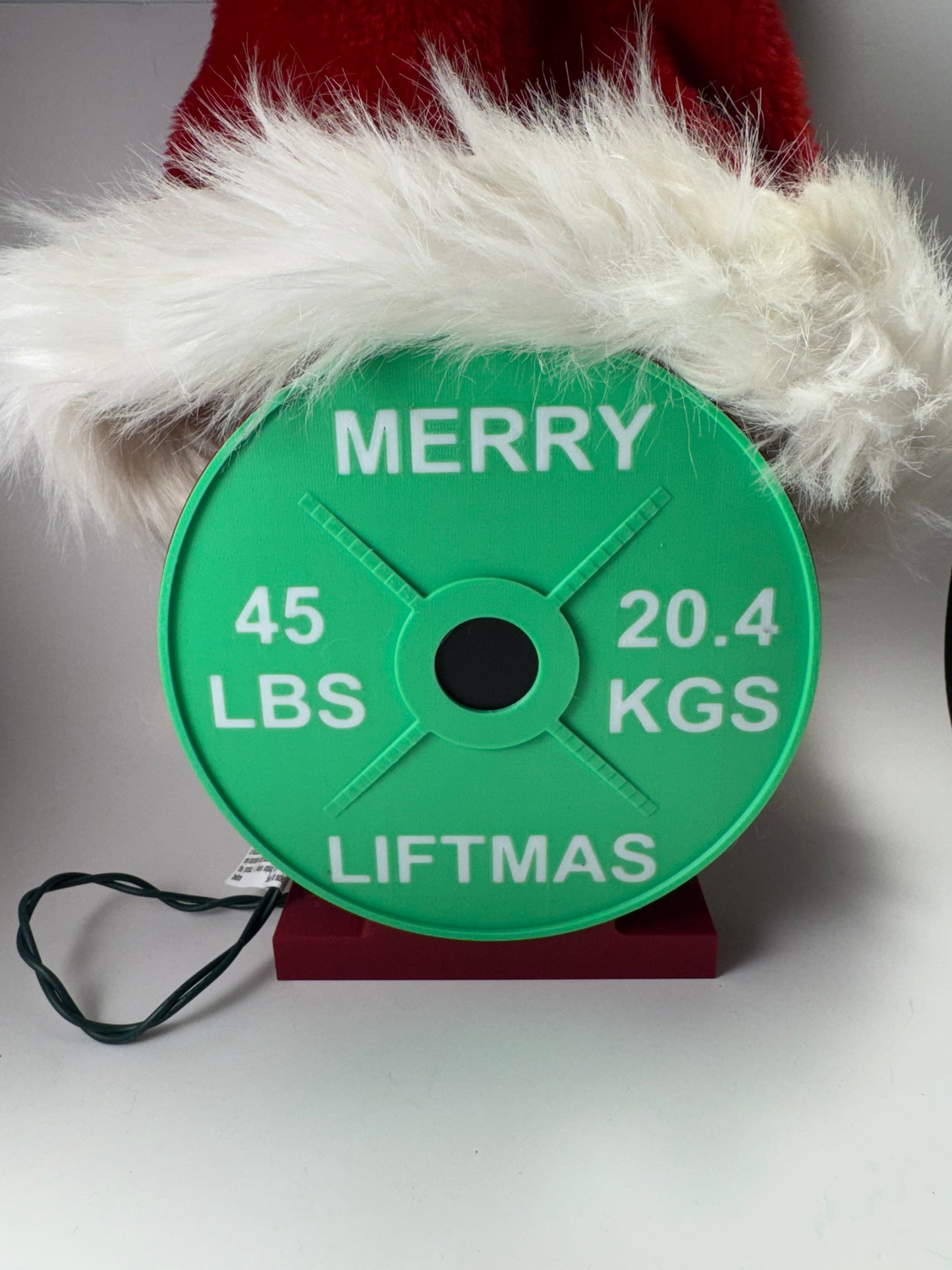 "Merry Liftmas" Holiday Weight Plate Lightbox