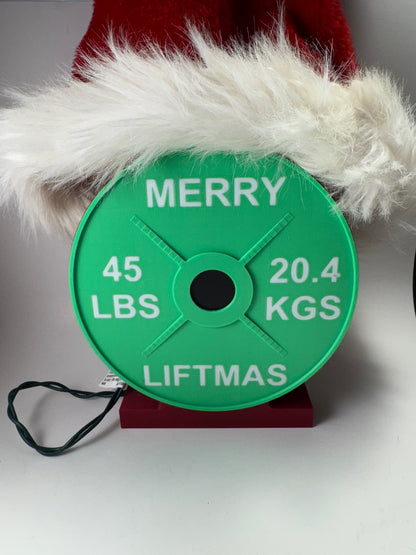 "Merry Liftmas" Holiday Weight Plate Lightbox