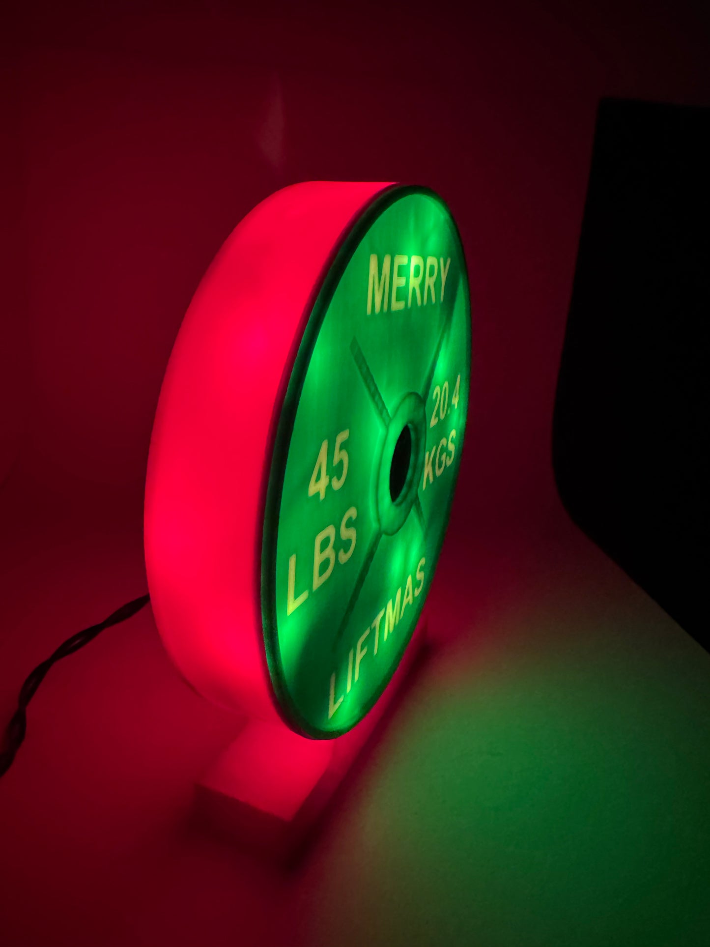 "Merry Liftmas" Holiday Weight Plate Lightbox
