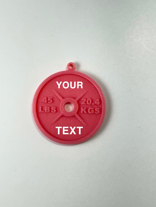 Custom Weight Plate Keychain