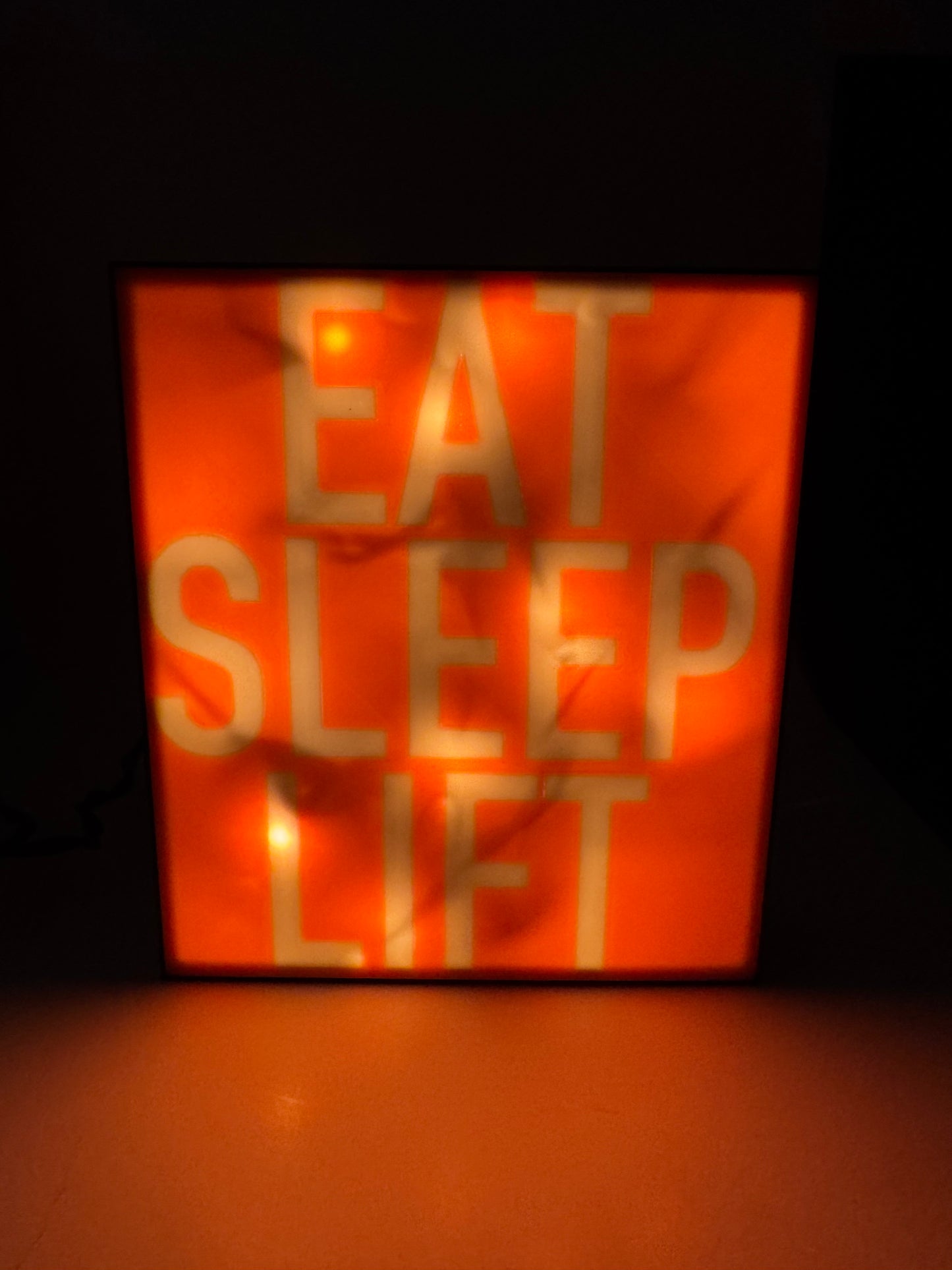 Eat Sleep Lift Lightbox