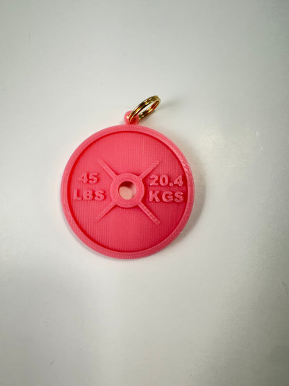 Custom Weight Plate Keychain